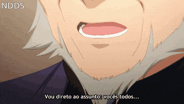 a close up of a man 's face with the words " vou direto ao assunto "