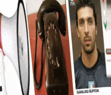 a picture of a man with the name gianluigi buffon on the bottom