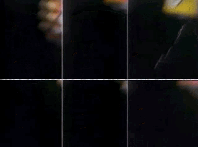 a collage of images of a person holding a phone