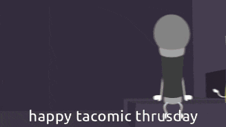 a happy tacomic thursday poster with hailey chapman