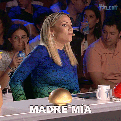 Madre Mía Edurne GIF - Madre Mía Edurne Got Talent España GIFs