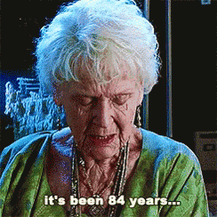 an elderly woman says it 's been 84 years ...