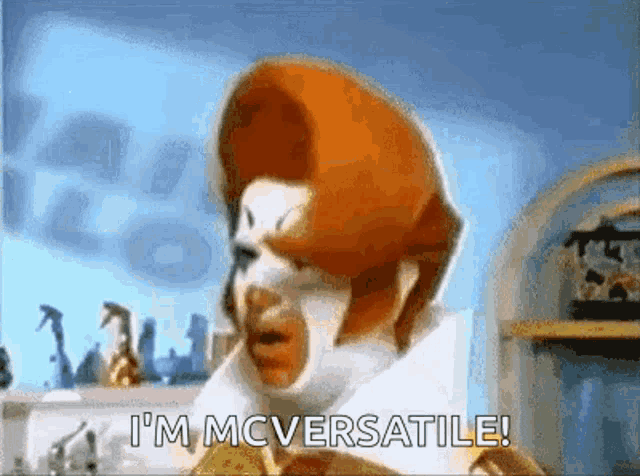 a cartoon of mcdonald 's says `` i 'm mcversatile '' .
