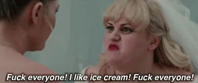 When Ppl Make U Feel Guilty About "Bad" Foods GIF - Rebelwilson Bachelorette Icecream GIFs