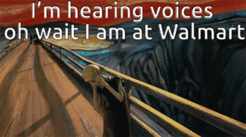 Hearing Voices GIF - Hearing Voices Walmart GIFs