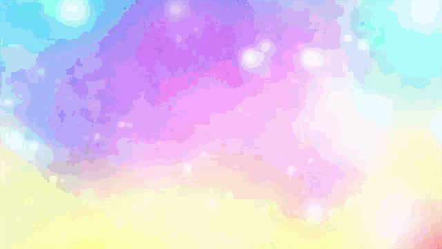 three cartoon girls are standing in bubbles on a purple background .