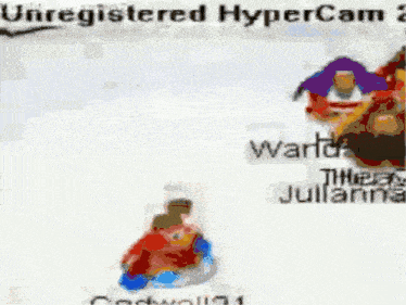 a screenshot of a video game with the words " unregistered hypercam " on the bottom