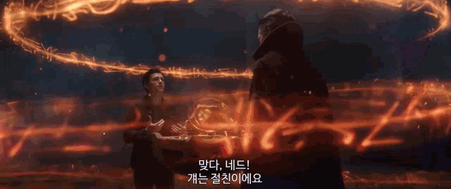 a man in a red cape is standing in front of a sign that says ' i 'm sorry '