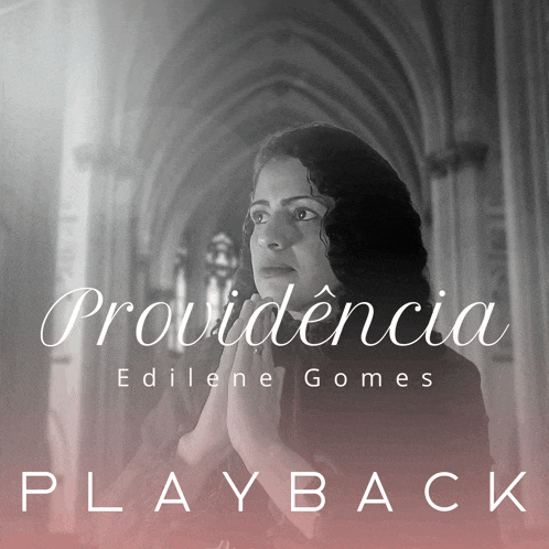 a black and white photo of a woman praying with the words providencia on the bottom