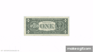the back of a one dollar bill from the united states
