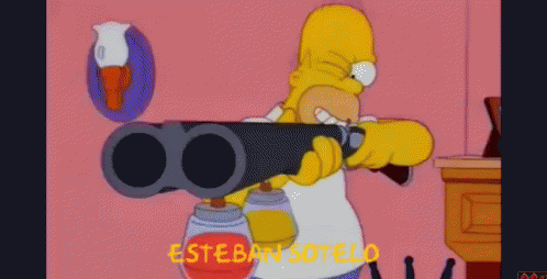 The Simpsons Escopeta GIF - The Simpsons Escopeta Homero GIFs