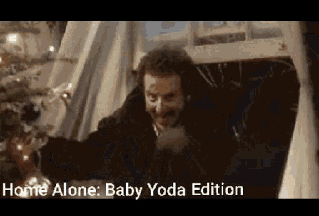 Baby Yoda Home Alone GIF - Baby Yoda Home Alone Baby Yoda Home Alone GIFs