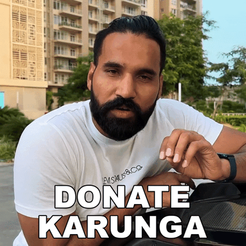 Donate Karunga Sanju Sehrawat GIF - Donate Karunga Sanju Sehrawat Daan Karunga GIFs