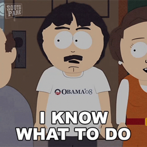 I Know What To Do Randy Marsh GIF - I Know What To Do Randy Marsh South Park GIFs