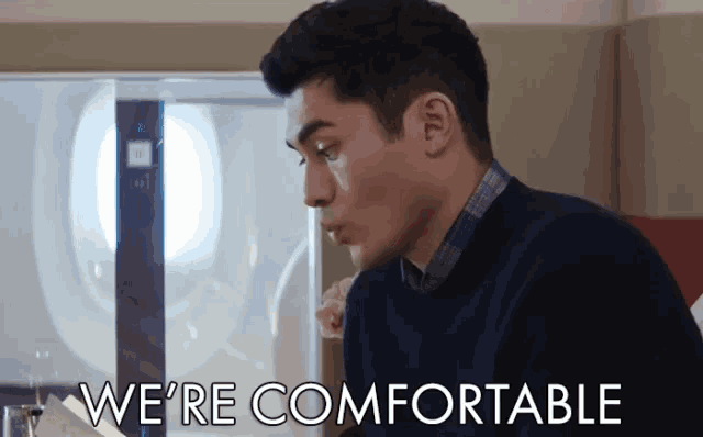 a man says we 're comfortable in front of a whiteboard