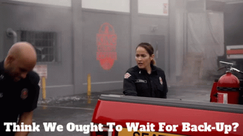 Station19 Andy Herrera GIF - Station19 Andy Herrera Think We Ought To Wait For Back Up GIFs
