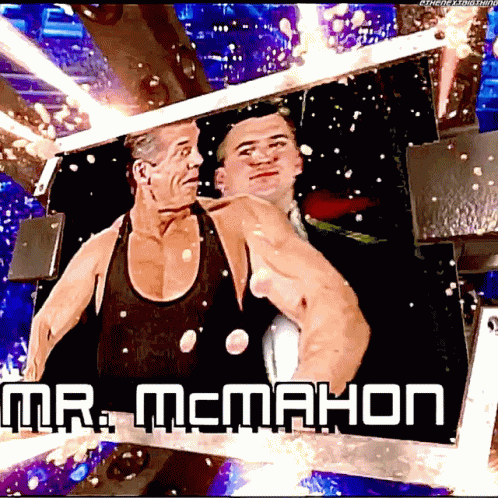 Vince Mc Mahon Shane Mc Mahon GIF - Vince Mc Mahon Shane Mc Mahon Wwe GIFs