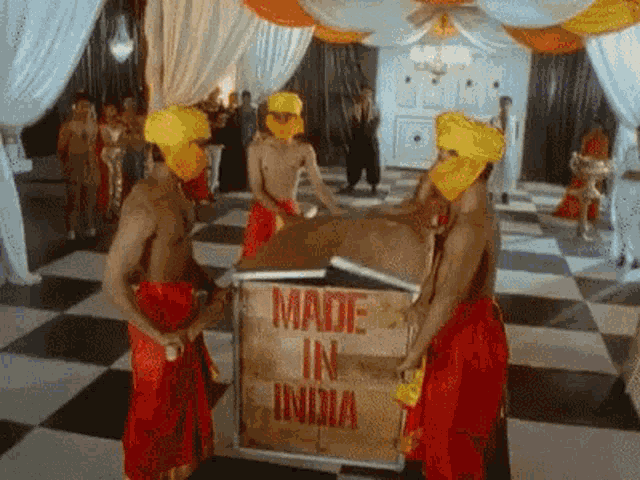 Made In India Man GIF - Made In India Man Box GIFs