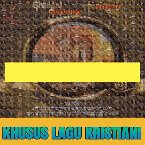 a poster that says khusus lagu kristiani on the front