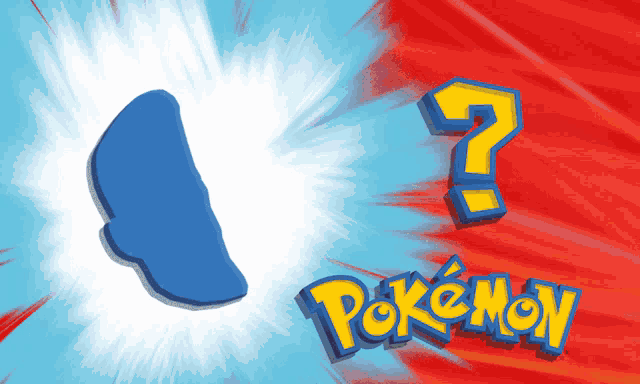 a pokemon logo with a question mark in the middle