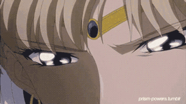 a close up of a person 's face with the words prism-powers.tumblr below