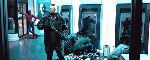Spider Man Robbery GIF - Spider Man Robbery Crime GIFs