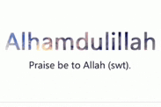 a white background with the words alhamdulillah praise be to allah swt