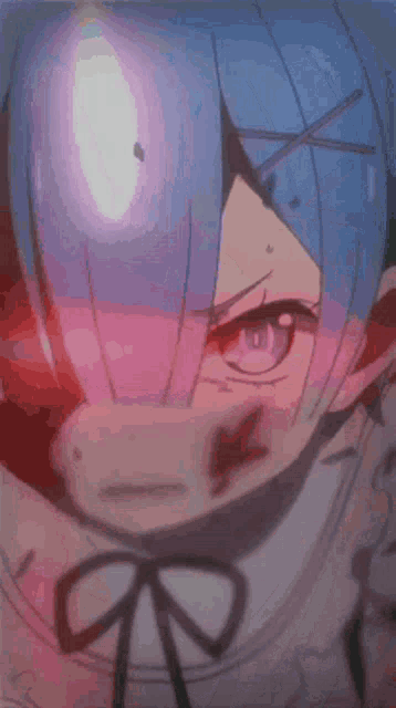 a drawing of a girl with blood coming out of her mouth