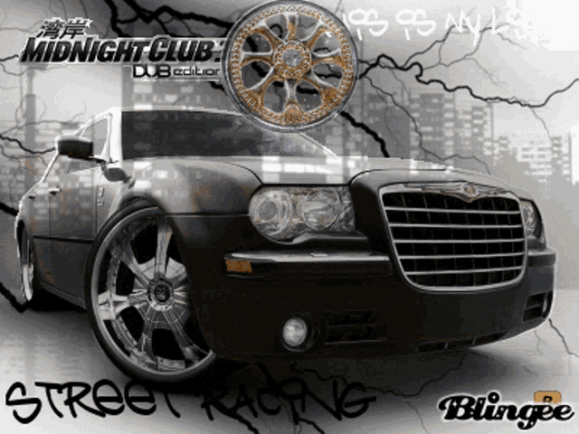 a picture of a chrysler car with the words street racing on the bottom