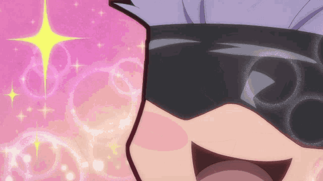 a close up of a person 's face with blindfolds on
