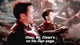 Infinity War Tony Stark GIF - Infinity War Tony Stark Mr Clean GIFs
