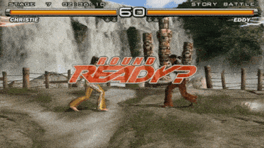 a video game called round ready is being played on stage 7
