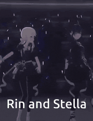 rin and stella are dancing together in a video