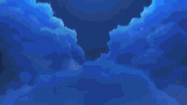 a girl with blue hair and headphones is floating in the air with the words podras encontrar de todo above her