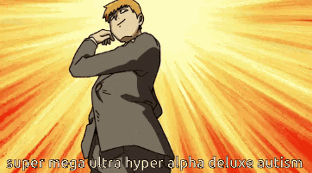 a super mega ultra hyper alpha deluxe autism poster