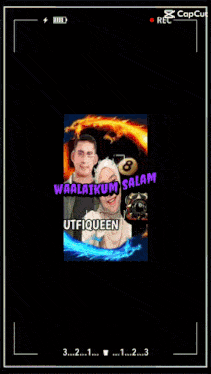 a picture of a man and a woman with the words utfiqueen waalaikum salam and lutfiqueen