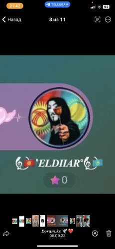 a screenshot of a telegram app with a picture of a man in a mask holding a rose
