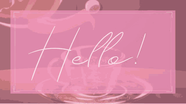 Pink Hello GIF - Pink Hello Anime GIFs