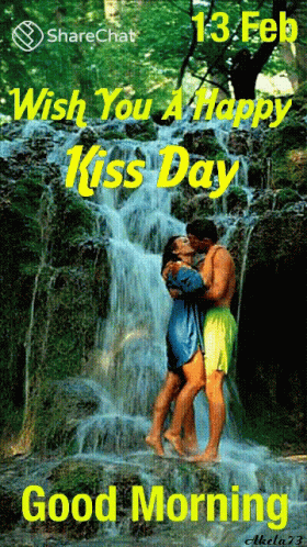 Wish You A Happy Kiss Day Good Morning GIF - Wish You A Happy Kiss Day Good Morning पानी GIFs