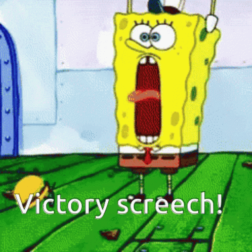 Spongebob Victory Screech GIF - Spongebob Victory Screech Shout GIFs