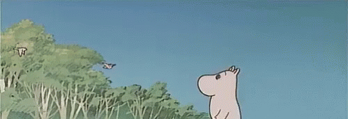 Moomin GIF - Birgds Hippo Bye GIFs