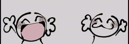 a drawing of two pigs standing next to each other on a white background ..