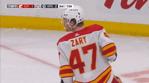 Calgary Flames Connor Zary GIF - Calgary Flames Connor Zary Flames GIFs