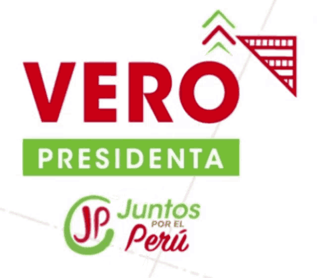 a logo that says vero presidenta and jp juntos