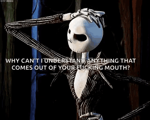 jack skellington from the nightmare before christmas says " why can 't i understand "