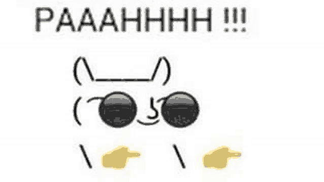 a picture of a smiley face with the words `` paaahhhh !!! '' written on it .
