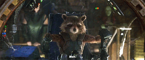 Meh Rocket Raccoon GIF - Meh Rocket Raccoon Smiles GIFs