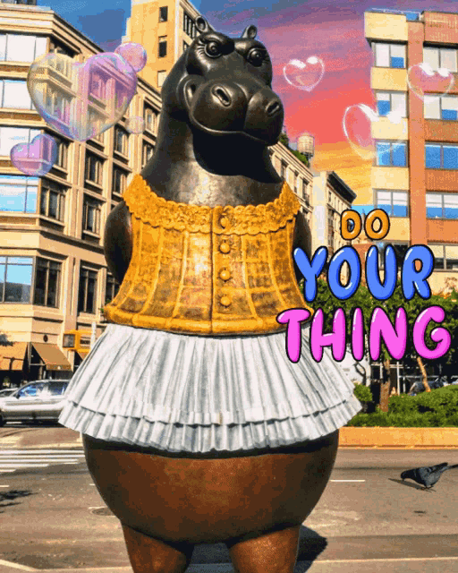 Do Your Thing Hippo GIF - Do Your Thing Hippo Ballerina GIFs