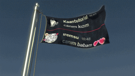 a flag that says kaantutorial canim kizim