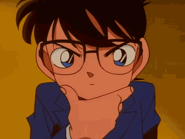 Detective Conan Conan Edogawa GIF - Detective Conan Conan Edogawa Thinking GIFs